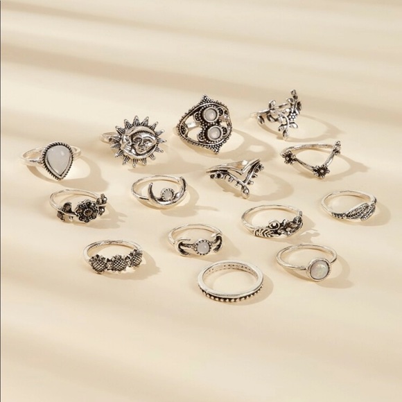 Lulus Jewelry - Heaven on Earth Ring Set